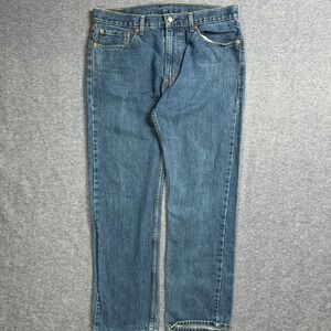 Levi's‎ 505 Regular Fit Jeans Mens W36 L30 Blue Denim Classic Pants